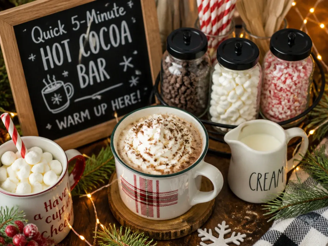 Quick single mug hot cocoa made in the microwave