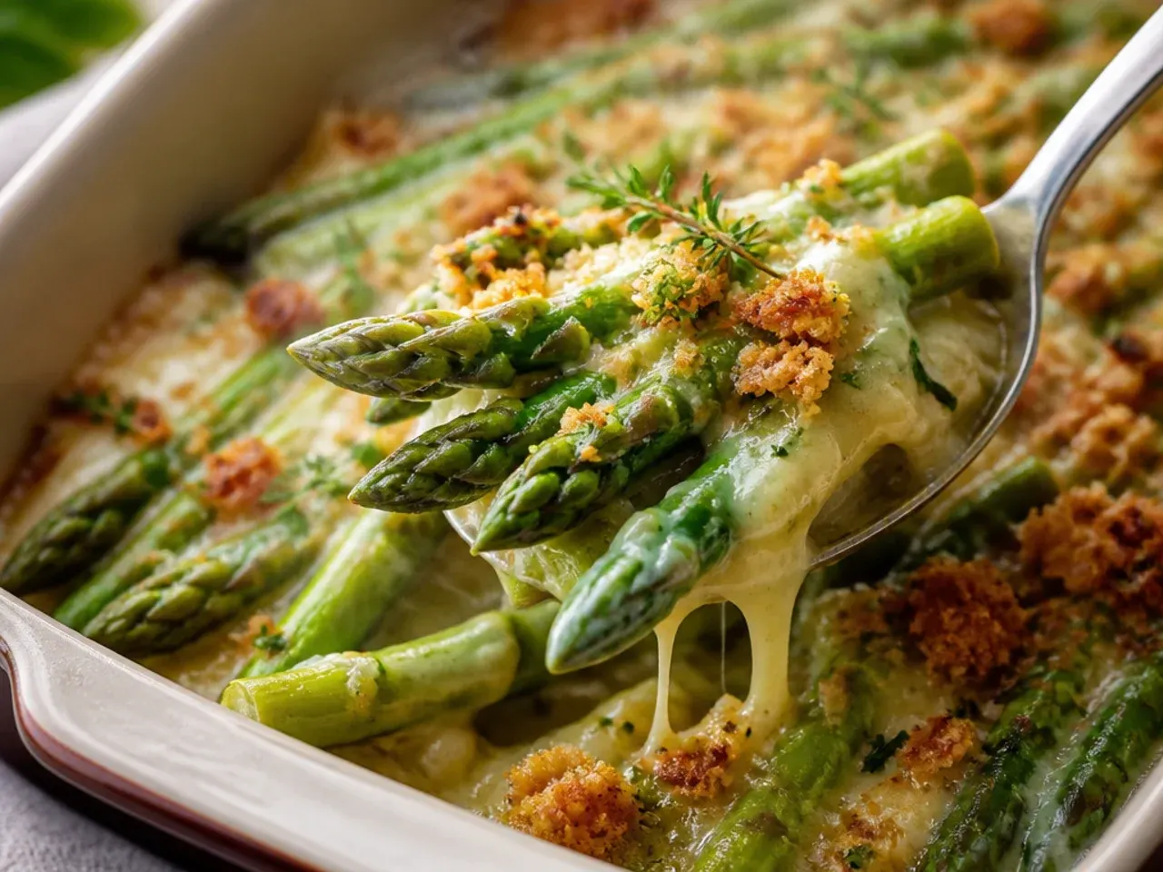 Vegetable peeler removing the tough outer layer of a thick asparagus stalk