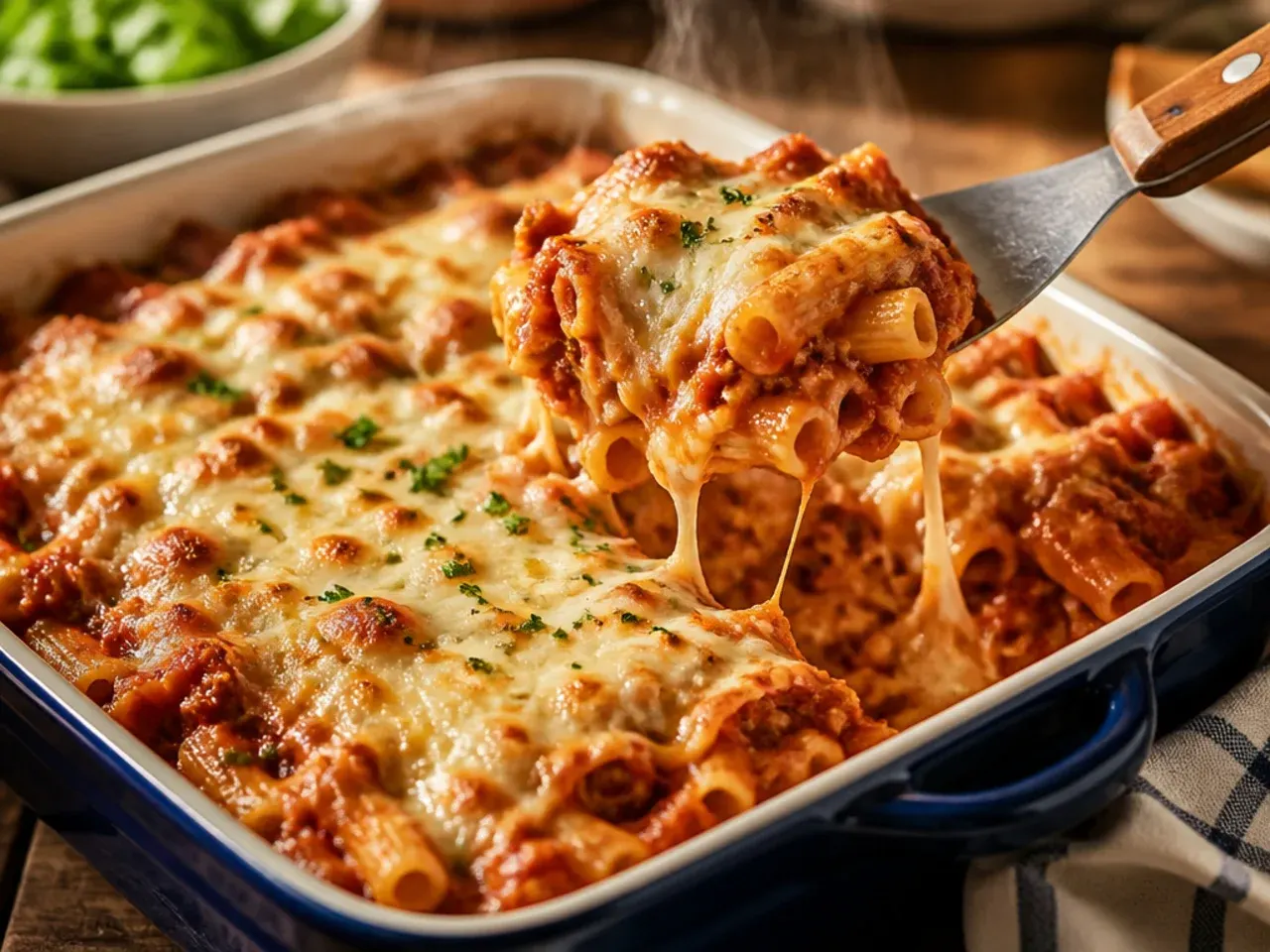 easy baked ziti recipe step 7