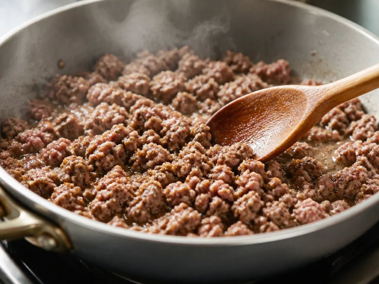easy cheeseburger soup recipe step 1