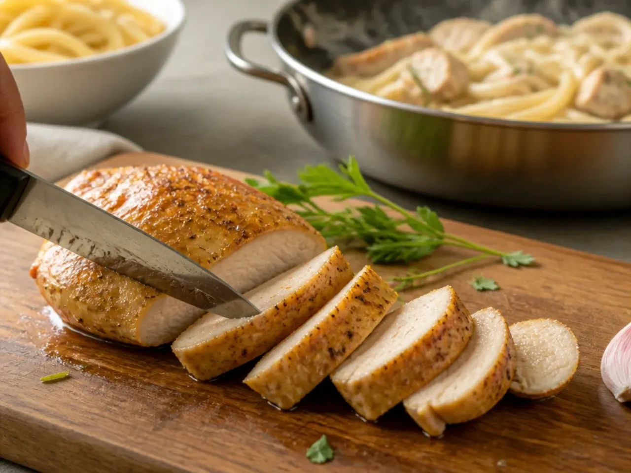 easy chicken alfredo recipe recipe step 1