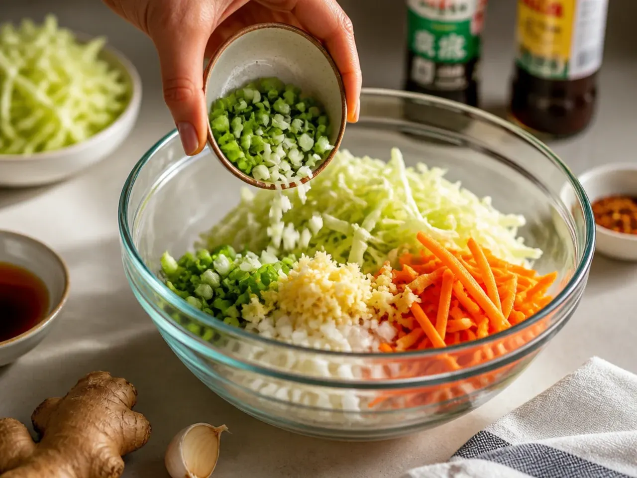 easy egg roll in a bowl recipe step 1