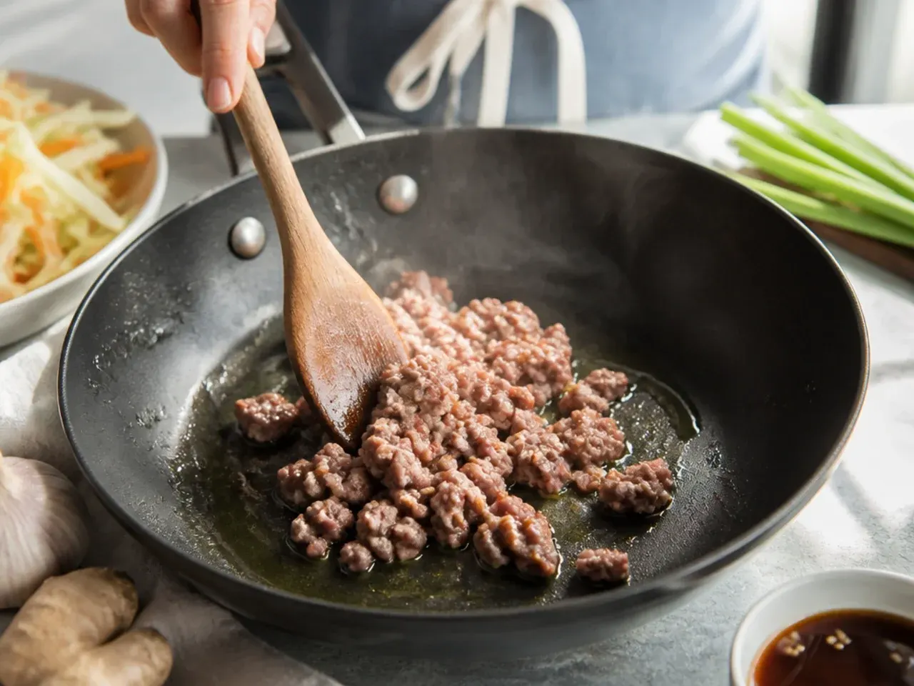 easy egg roll in a bowl recipe step 2