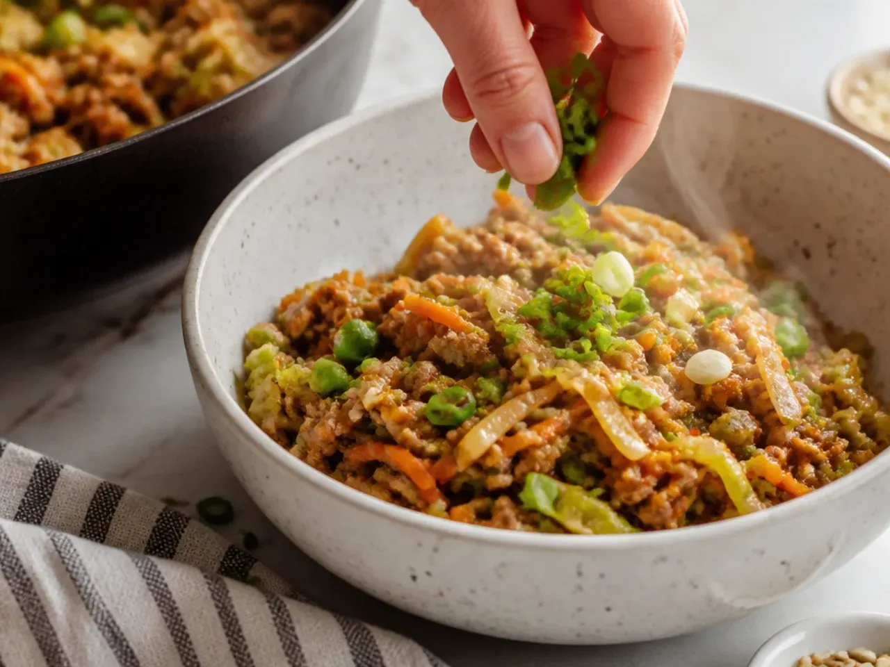 easy egg roll in a bowl recipe step 7