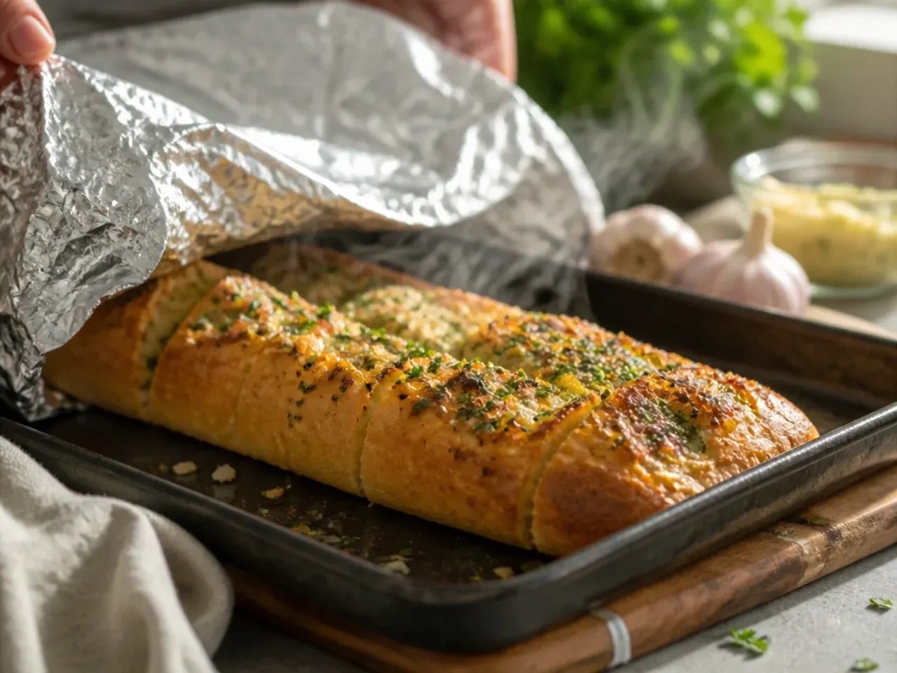 easy garlic bread recipe recipe step 5