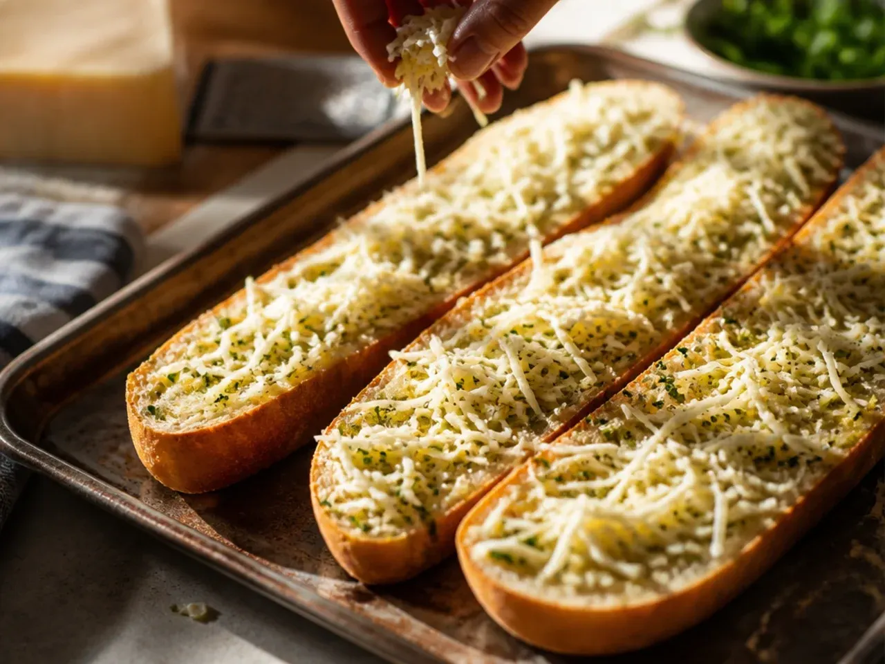 easy garlic bread recipe step 5
