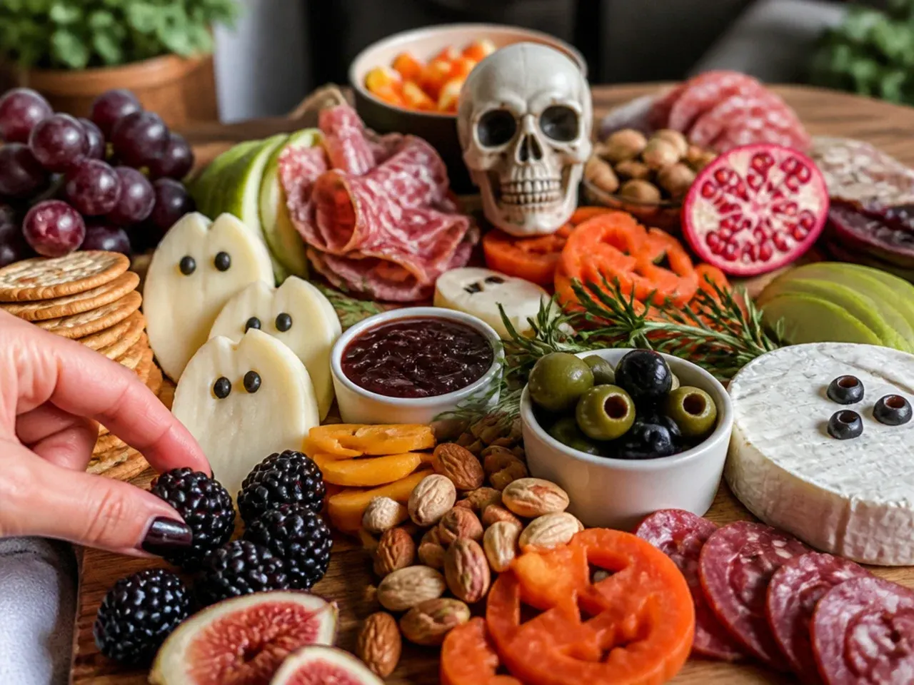easy halloween charcuterie board recipe step 6
