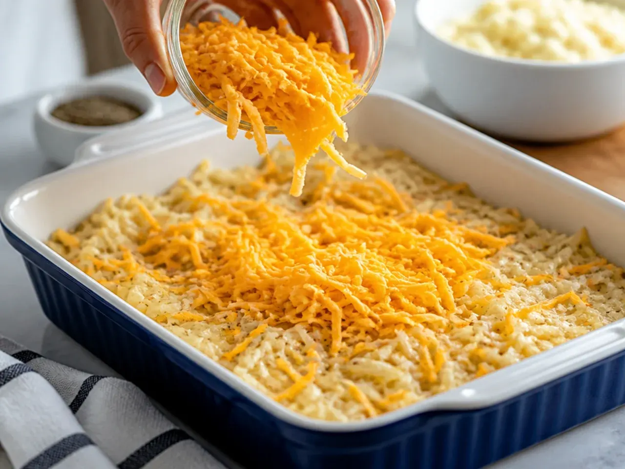 easy hashbrown casserole recipe step 2