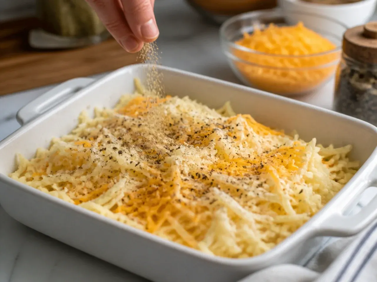 easy hashbrown casserole recipe step 8