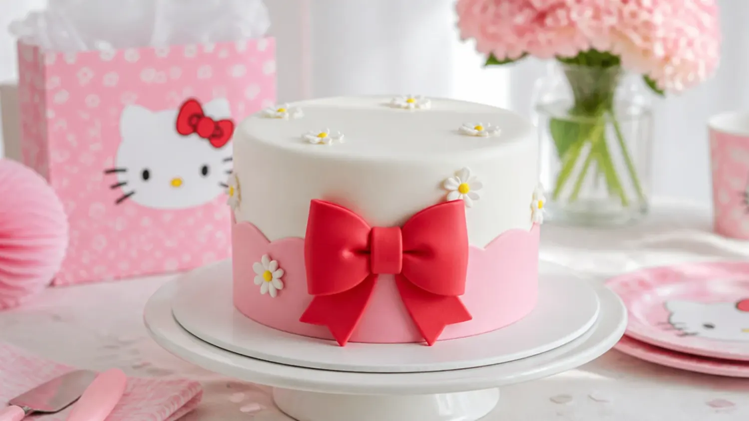 easy hello kitty cake — 20 Easy Hello Kitty Cakes to Make at Home