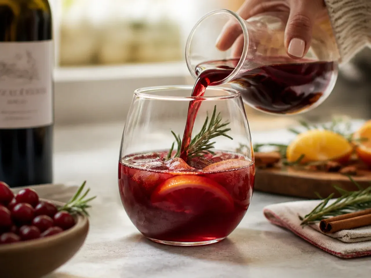 easy holiday drinks recipe step 1