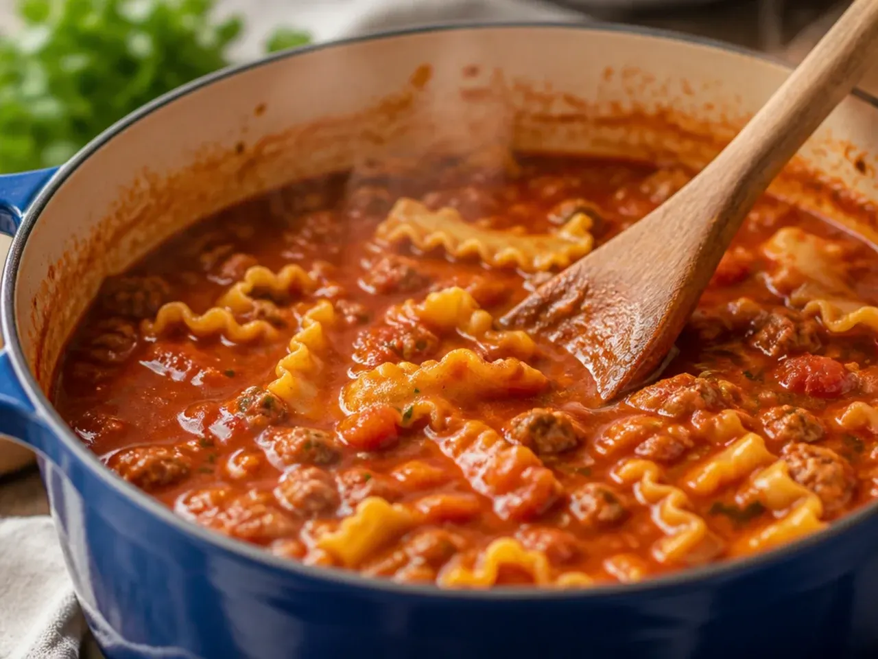 easy lasagna soup recipe step 4