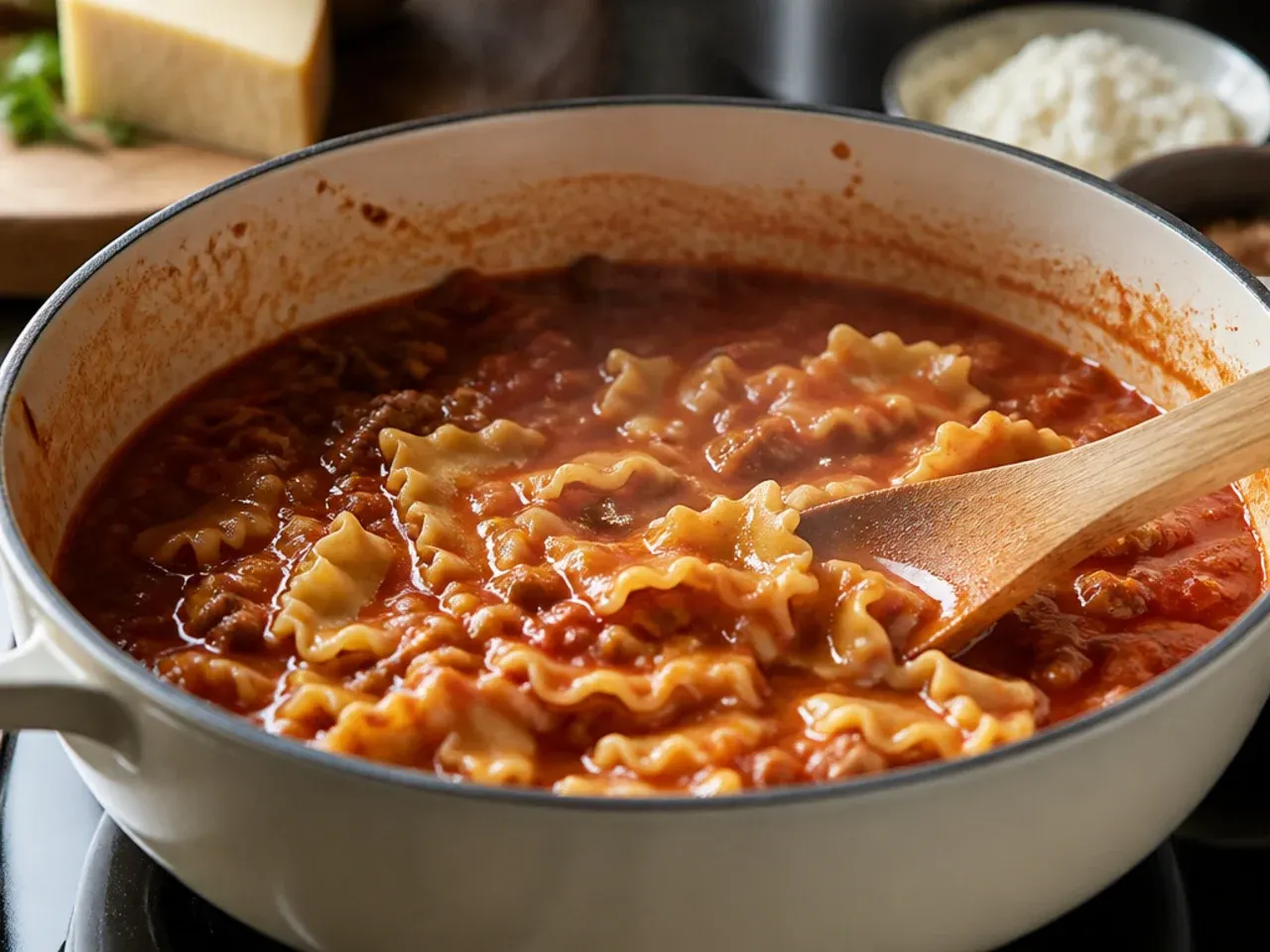 easy lasagna soup recipe step 5