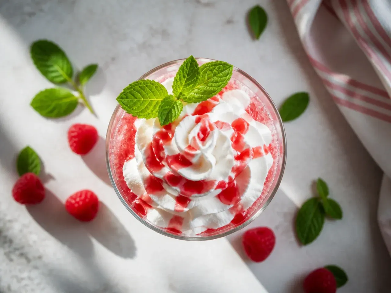 Easy three-ingredient Italian soda with cream float and straw