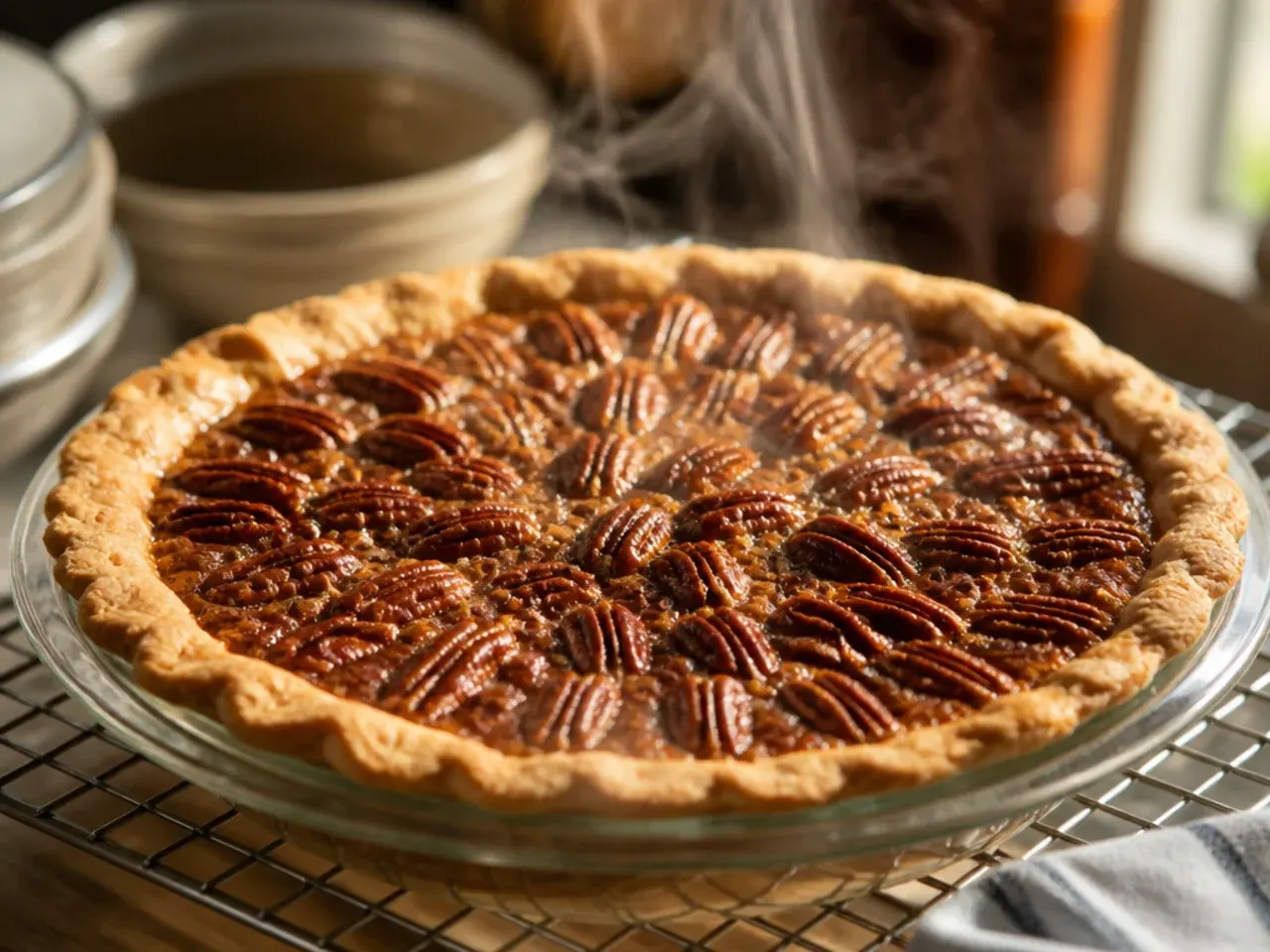 easy pecan pie recipe recipe step 5