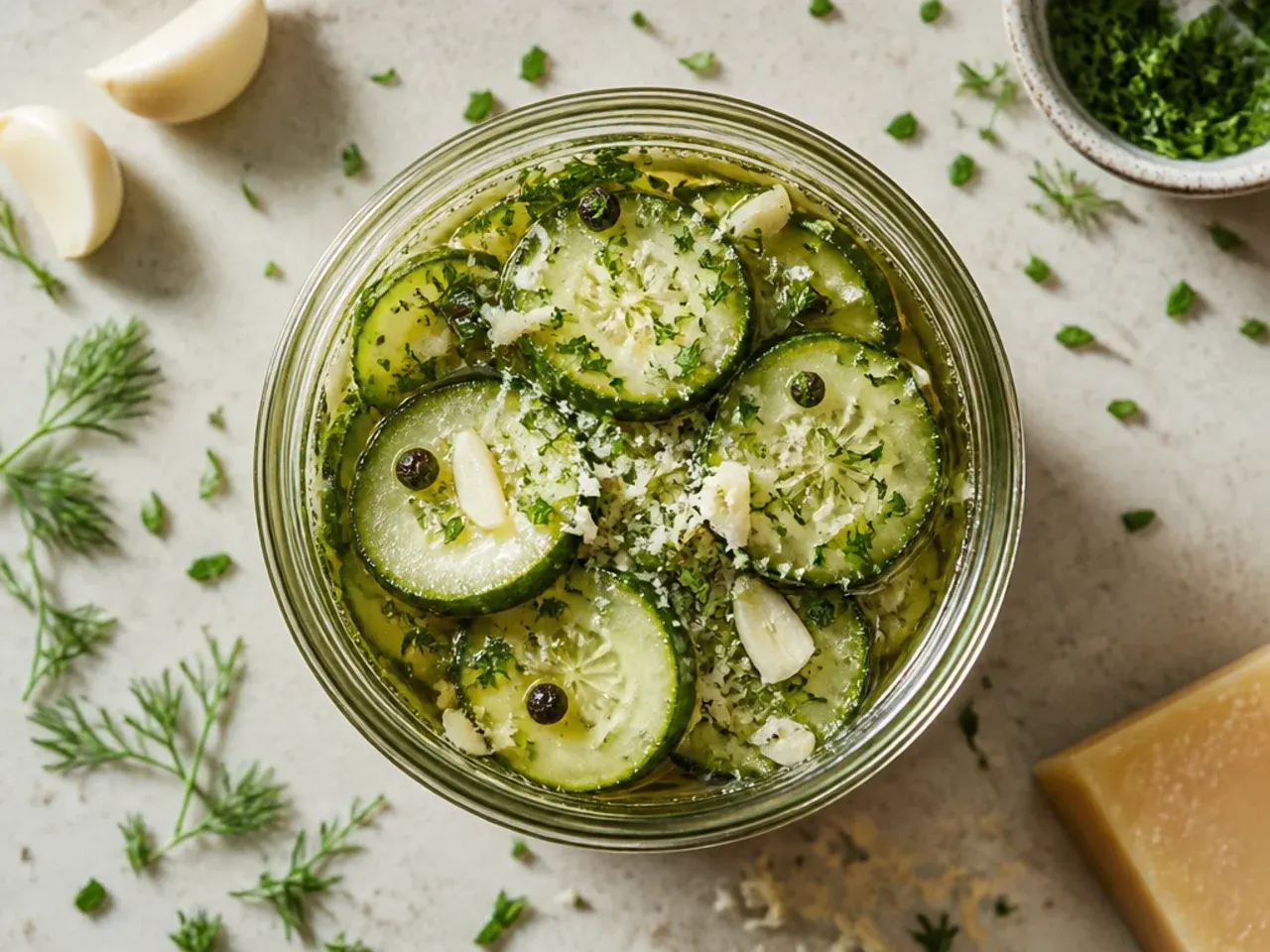 Jar of classic garlic dill refrigerator pickle spears