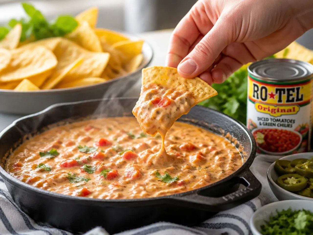 easy rotel dip recipe step 7