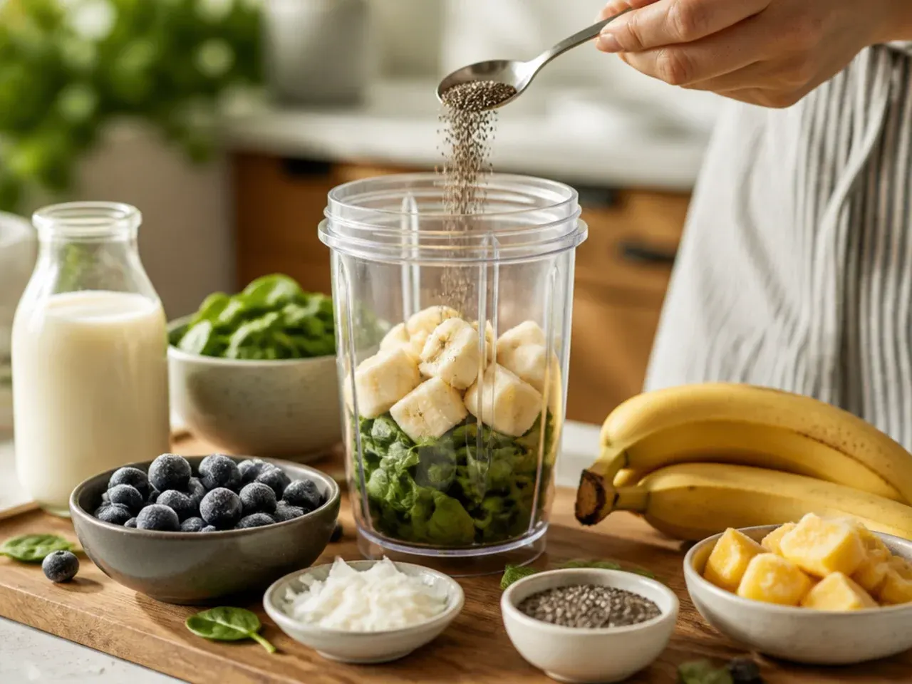 easy smoothie recipes healthy recipe step 1