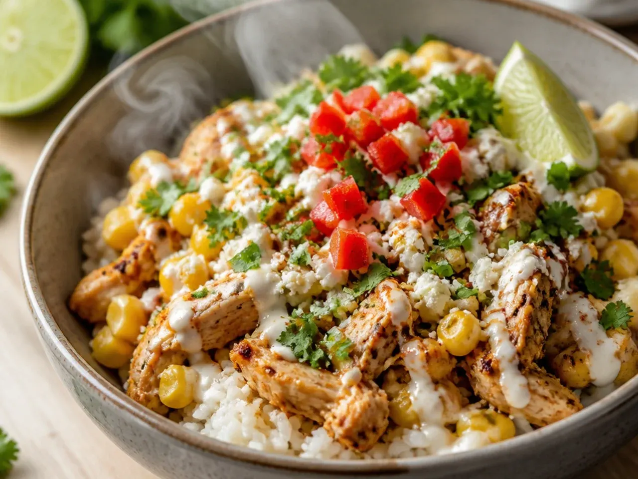 Slow cooker filled with shredded street corn chicken