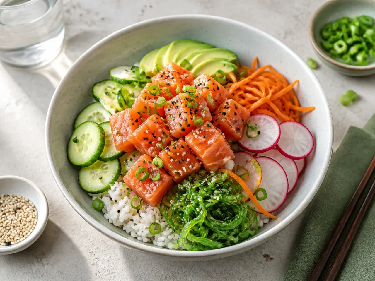 Pro tips for making an easy sushi bowl with perfectly seasoned rice