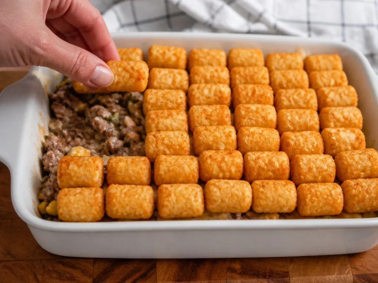 easy tater tot casserole recipe step 5