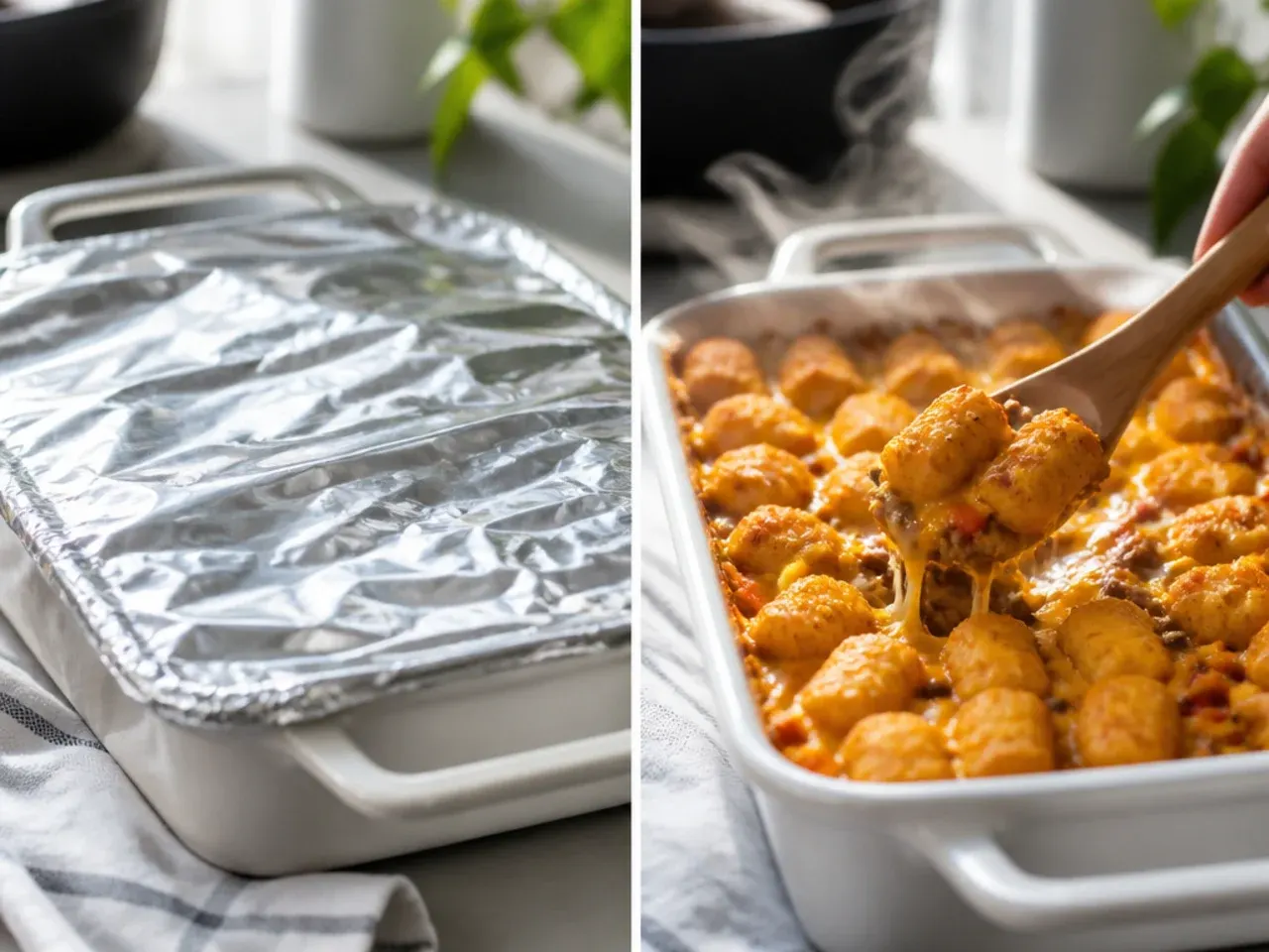 easy tater tot casserole recipe step 6