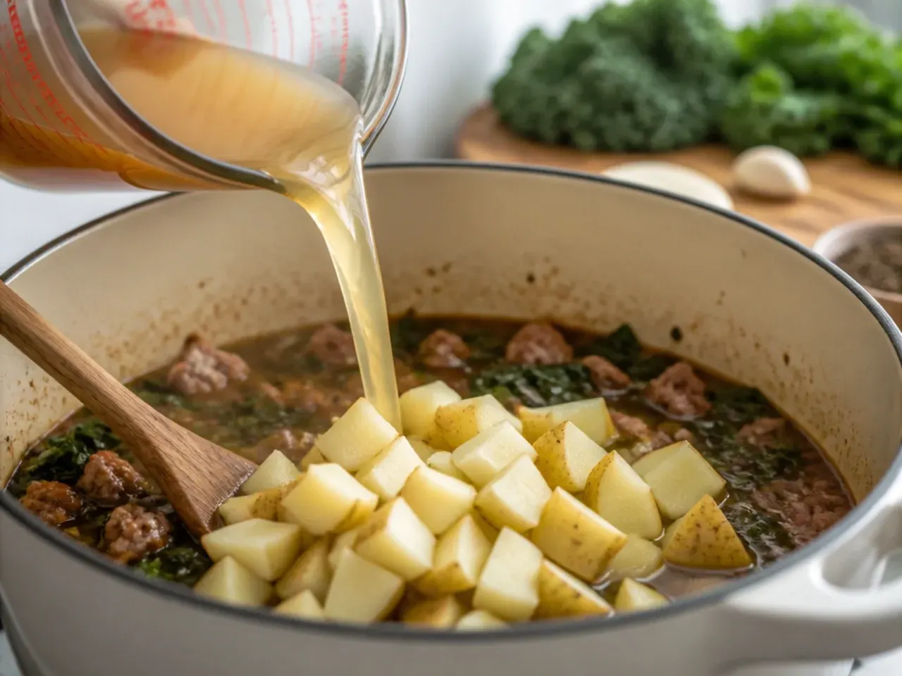 easy zuppa toscana soup recipe step 4