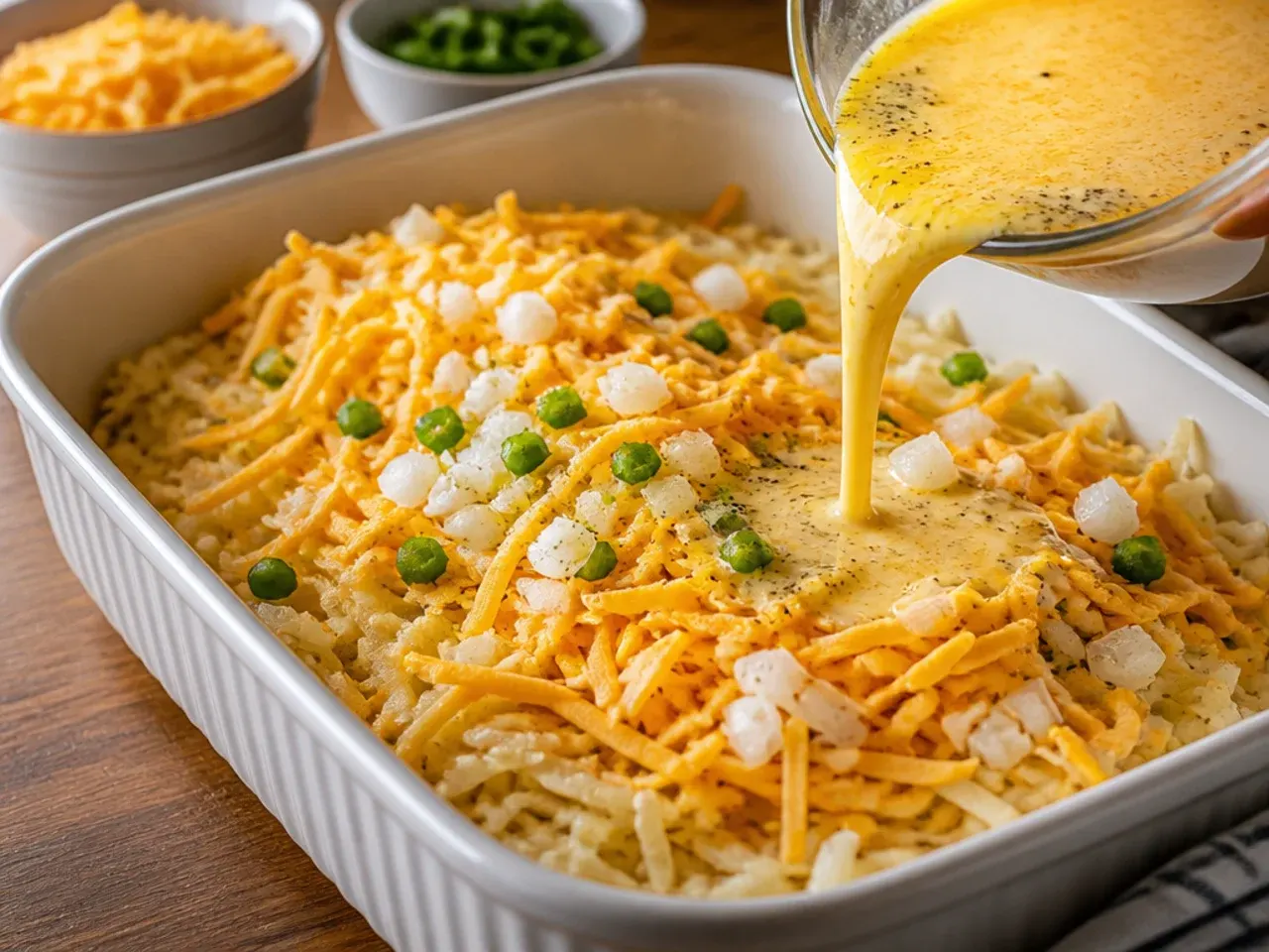 egg hashbrown casserole recipe step 3