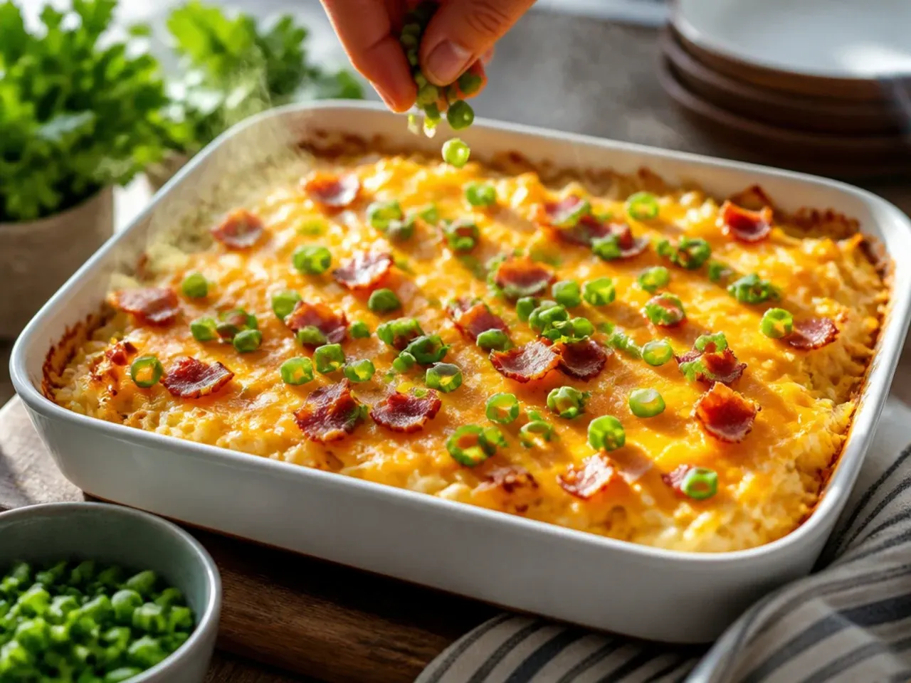 egg hashbrown casserole recipe step 7