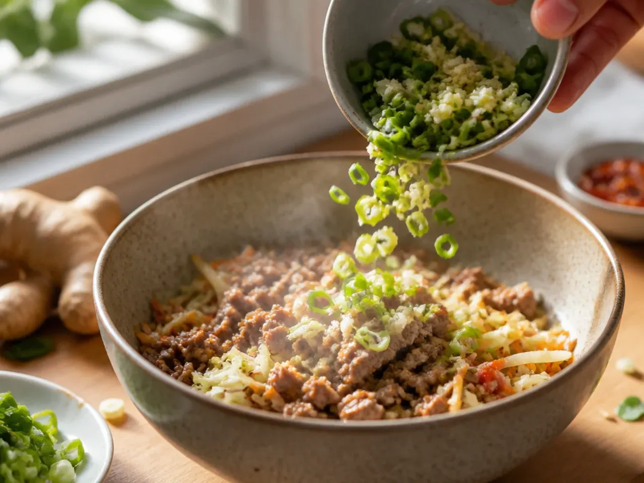 egg roll in a bowl easy recipe step 4