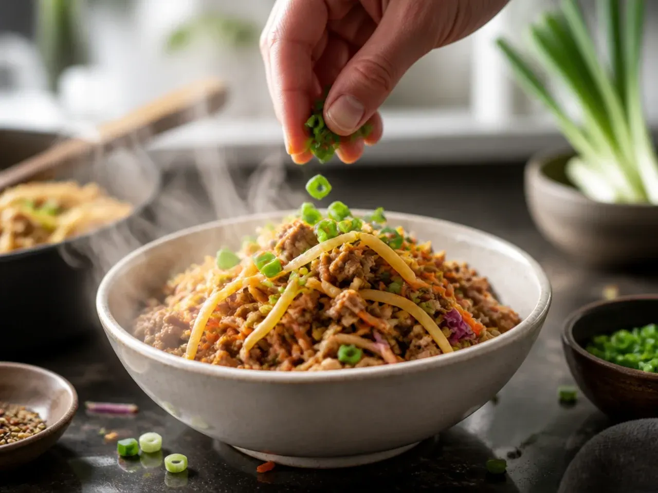 egg roll in a bowl easy recipe step 7