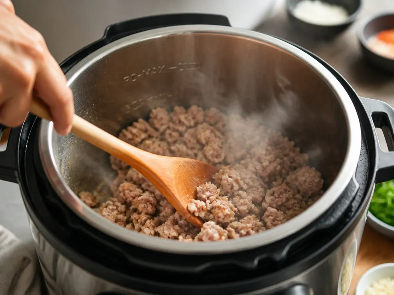 egg roll in a bowl instant pot recipe step 1