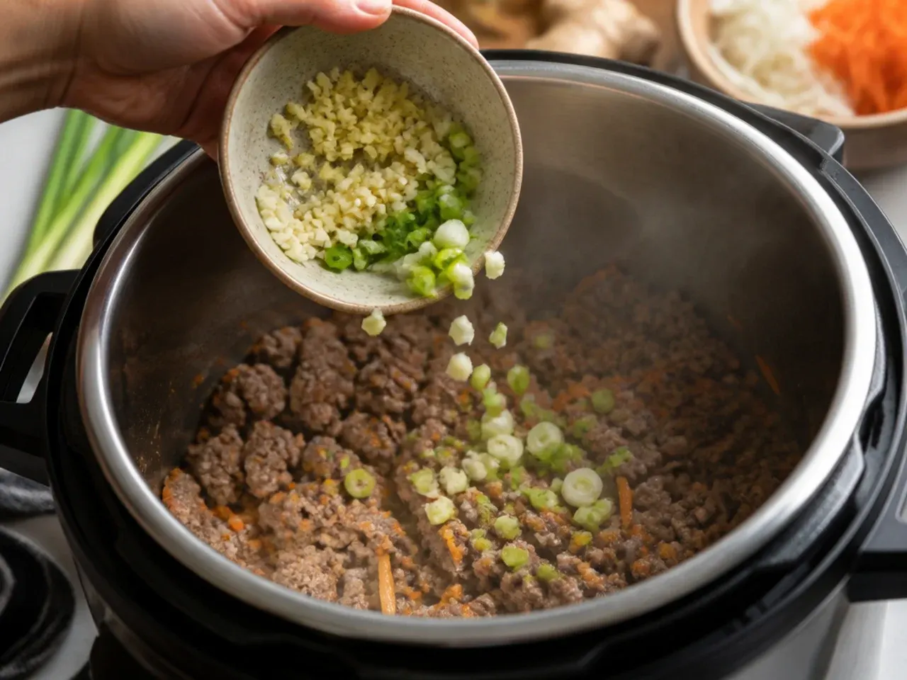 egg roll in a bowl instant pot recipe step 2
