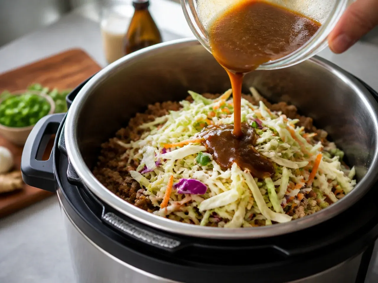 egg roll in a bowl instant pot recipe step 4
