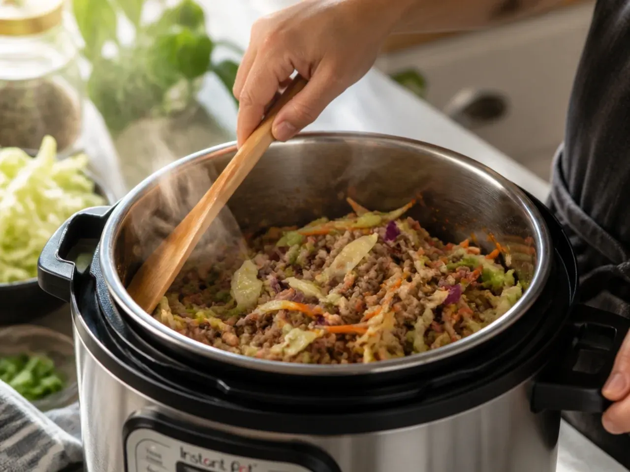 egg roll in a bowl instant pot recipe step 6