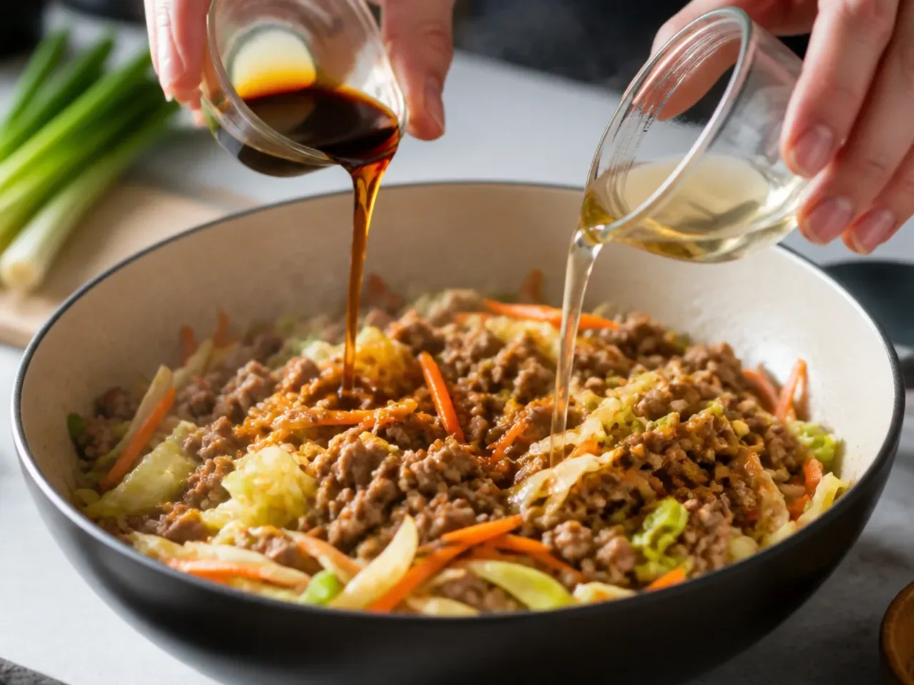 egg roll in a bowl recipe step 5