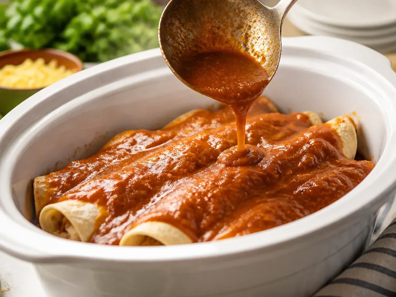 enchilada casserole chicken recipe step 3