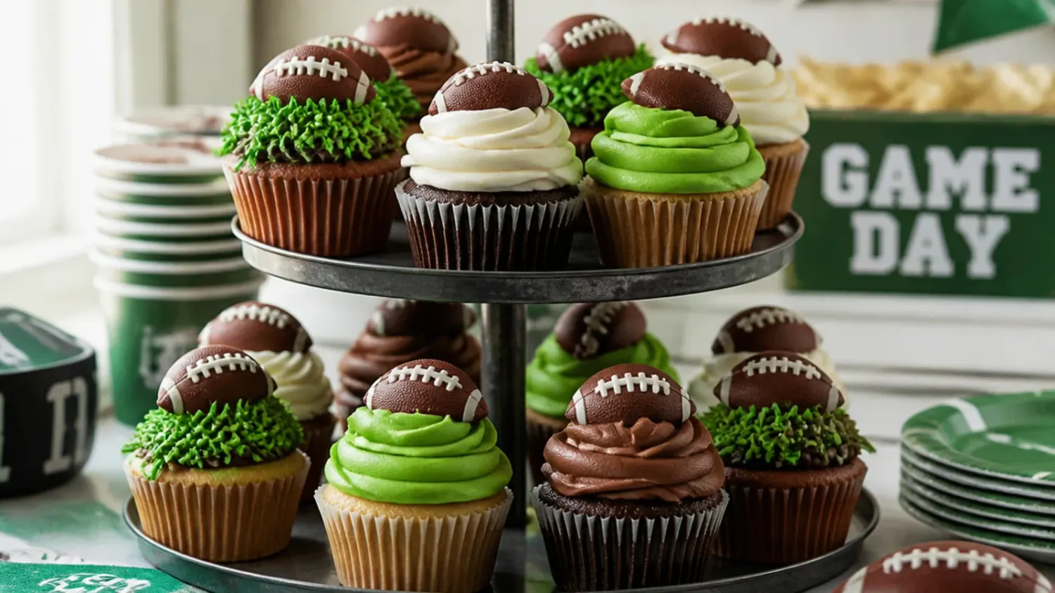 football cupcakes — 30 Creative Football Cupcake Ideas to Bake