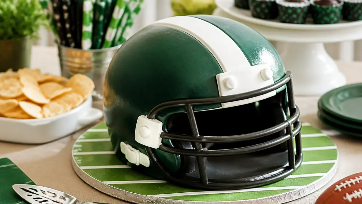 football helmet cake — 15 Bold Football Helmet Cake Ideas