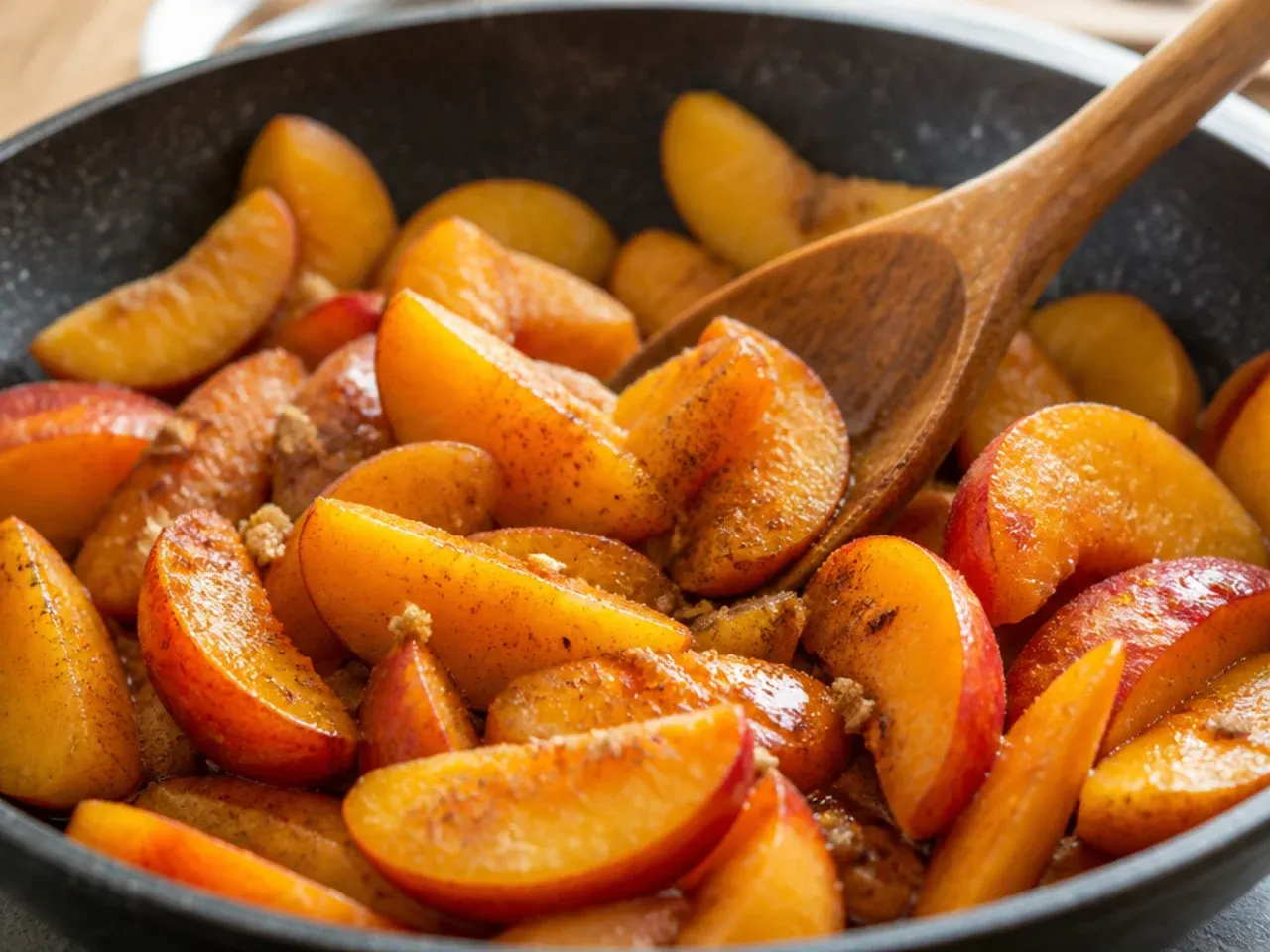 fresh peach crisp recipe step 2