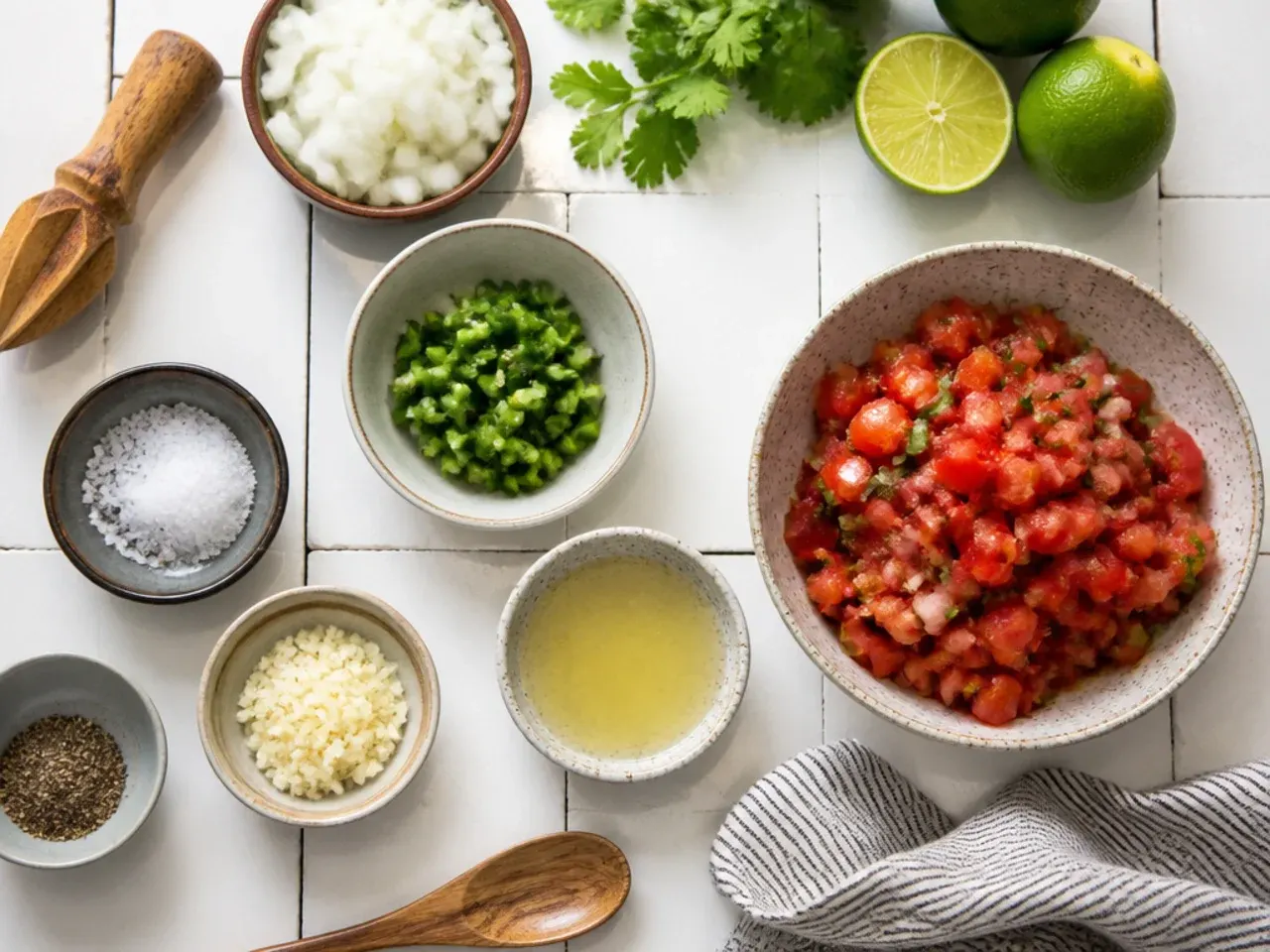 Close-up of a serrated knife slicing a ripe tomato on a wooden board