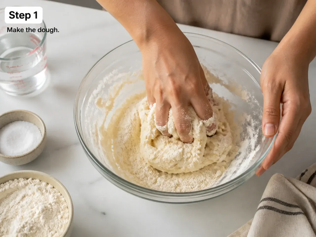 fried momos recipe — step 1: make the dough