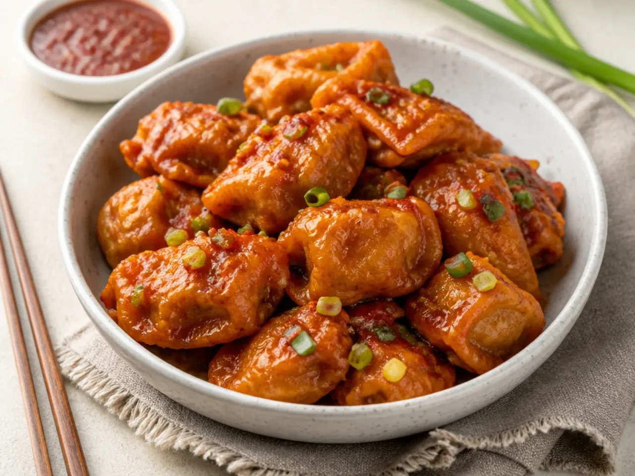 Bold Schezwan fried momos recipe tossed in spicy chilli garlic sauce