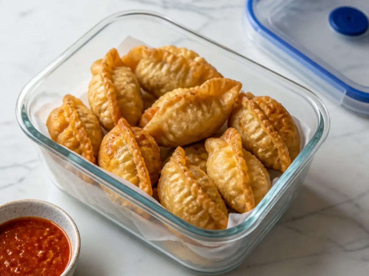 Storing and reheating fried momos recipe to keep them crispy