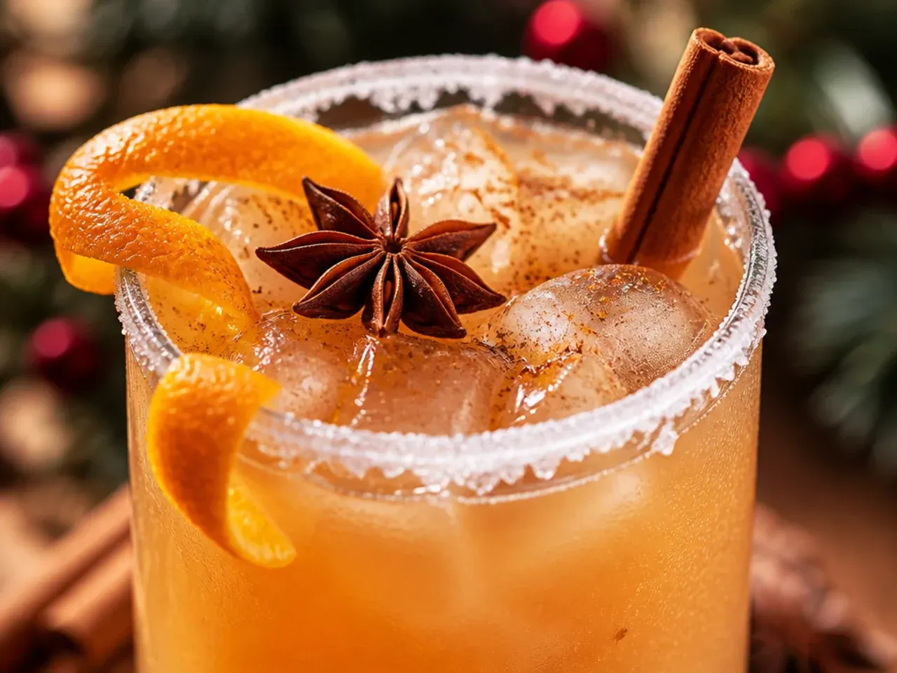 A small mug of spiced chai mocktail with visible cinnamon and cardamom flecks