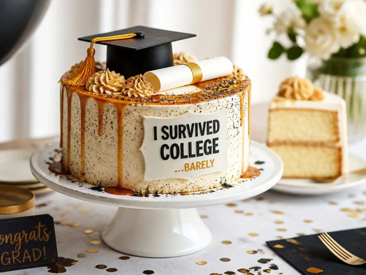 Cake decorated with a simplified internet meme design in bold flat colours