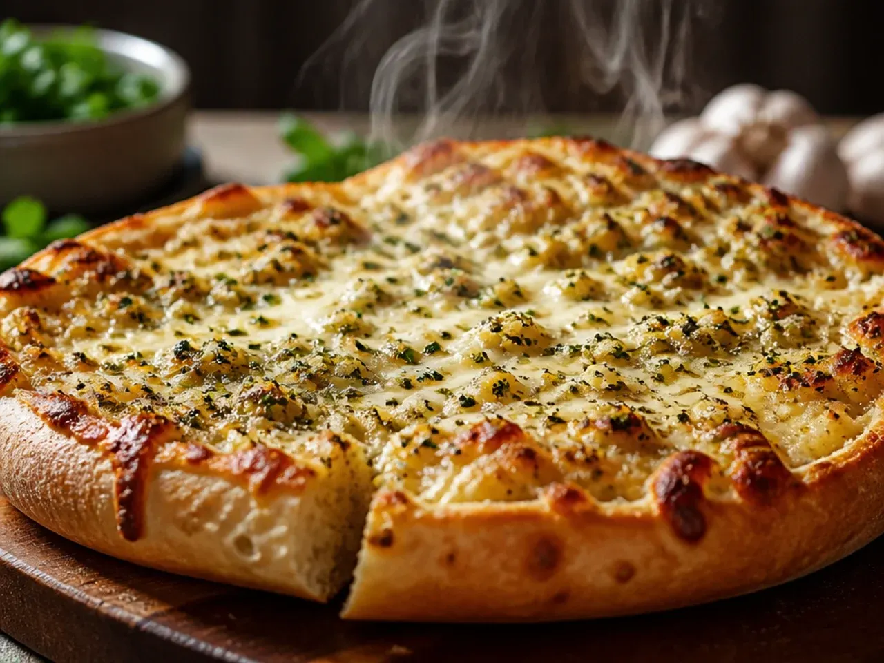 garlic bread pizza recipe step 6