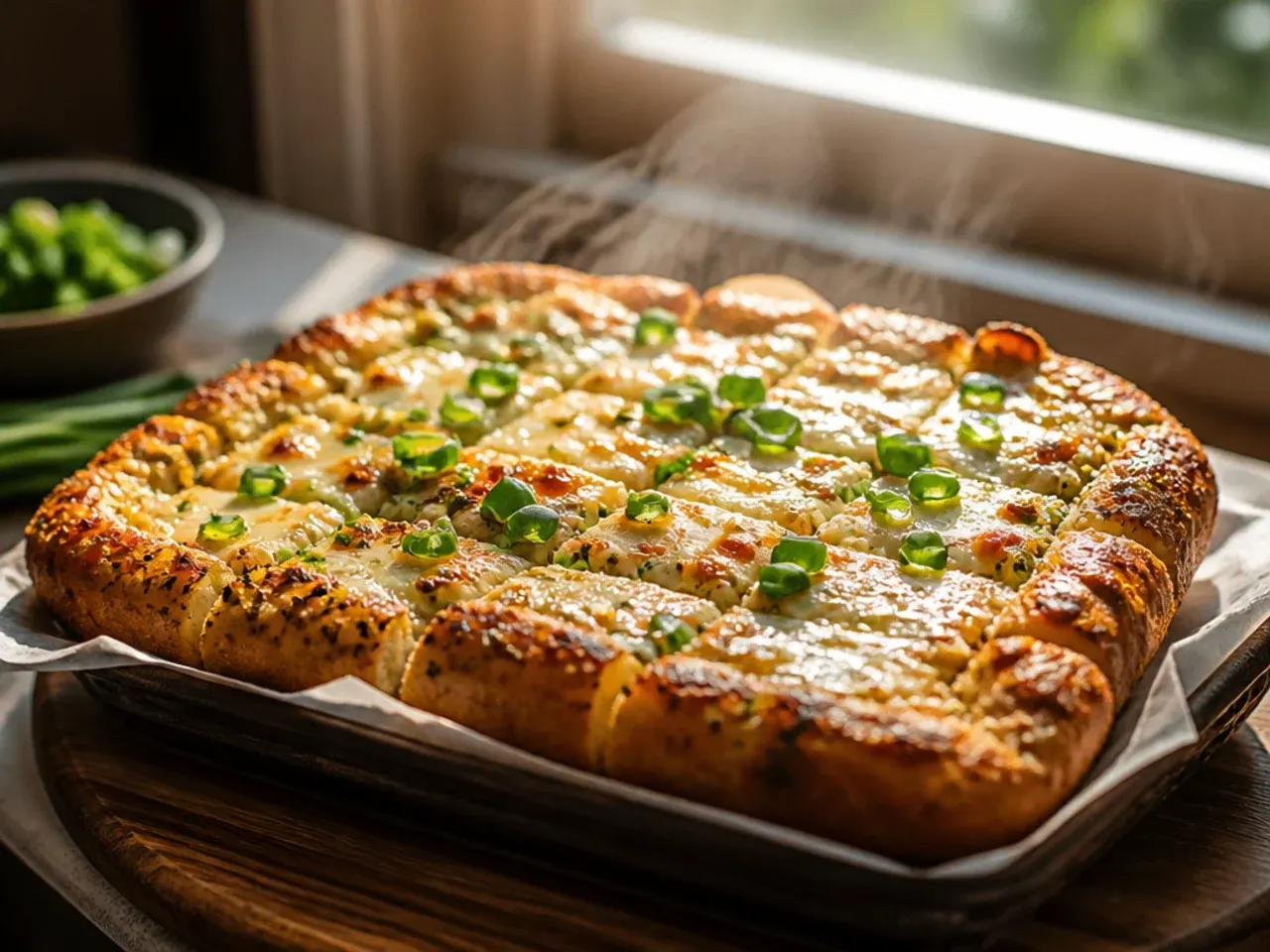 Pizza stone preheating inside an empty oven with the door closed