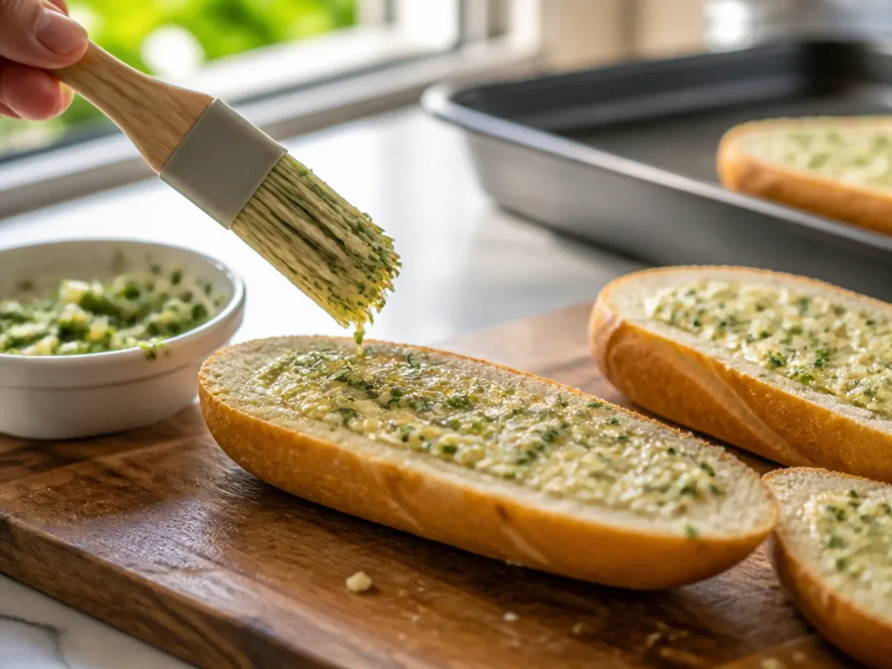 garlic bread recipe recipe step 1