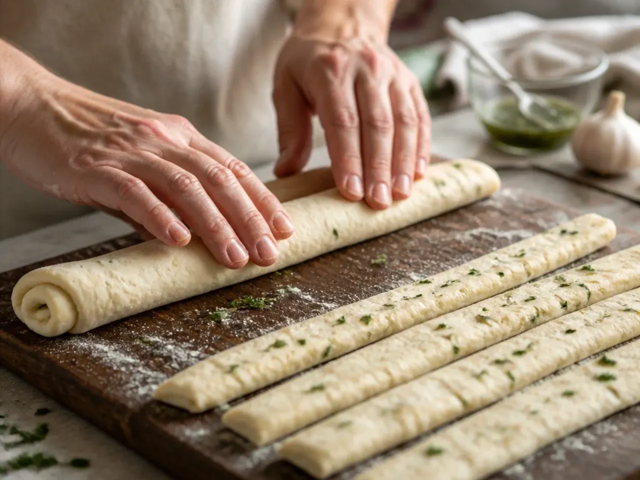 garlic bread sticks recipe step 9